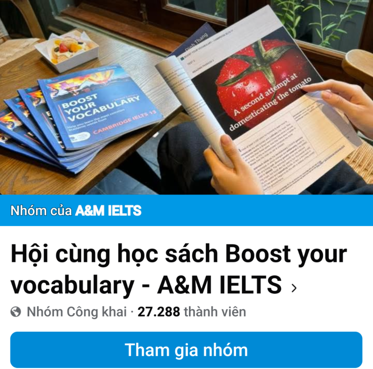 Cộng đồng học sách Boost Your Vocabulary